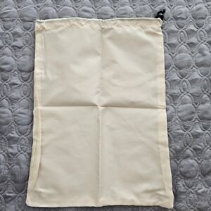 Cream Drawstring Bag
